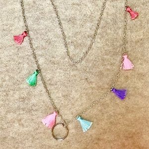 ID Lanyard Name Badge Holder with Tassels